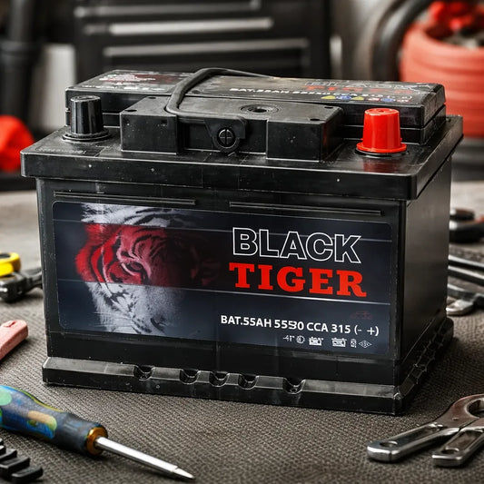 Bateria Black Tiger 55ah 315cca Positivo Derecho