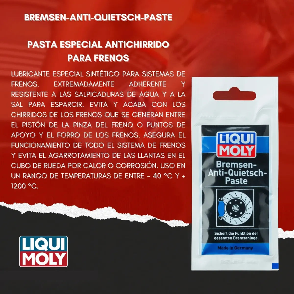 Pasta Antichirrido Para Frenos Liqui Moly Anti-quietsch 10 G