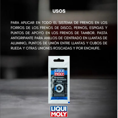 Pasta Antichirrido Para Frenos Liqui Moly Anti-quietsch 10 G
