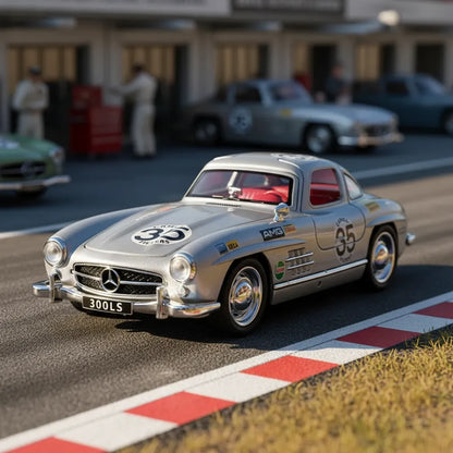 Modelo A Escala 1/32 Mercedes 300sl Sedán Deportivo En Metal