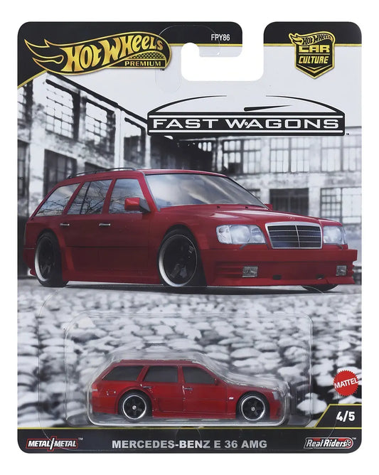 Hot Wheels Fast Wagons Mercedes Benz E 36 Amg Color Rojo