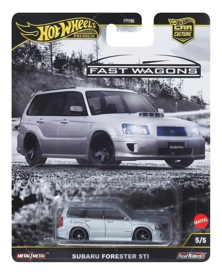 Hot Wheels Subaru Forester Sti 1:64 Fast Wagons 2025 Color Gris