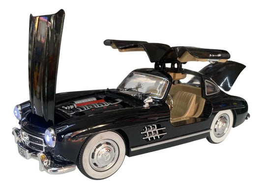 Auto Escala 1/24 Mercedes Benz 300sl Luces Led Full Detalles