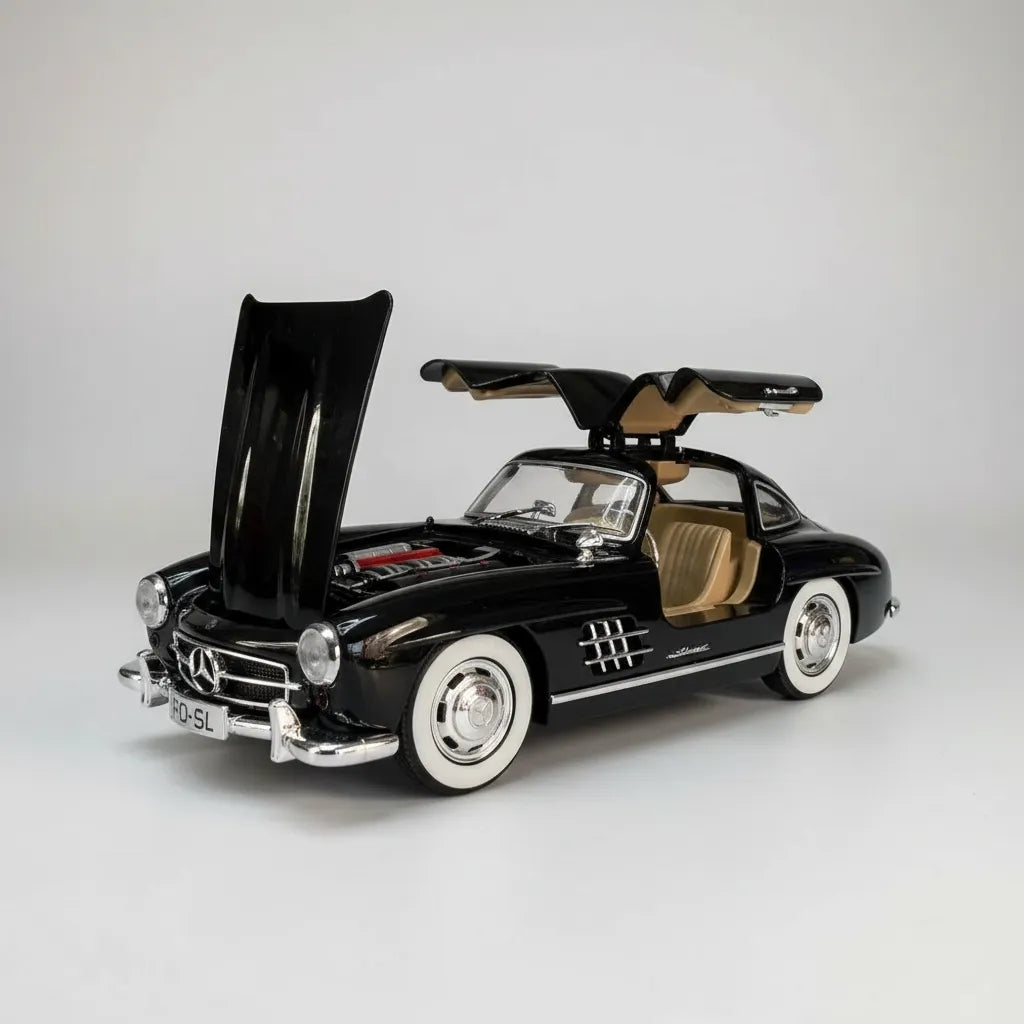 Auto Escala 1/24 Mercedes Benz 300sl Luces Led Full Detalles