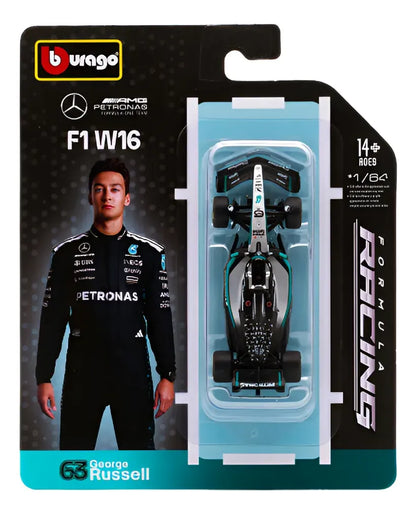 Vehiculos A Escala 1:24 Burago Mercedes-amg Russell F1 W16