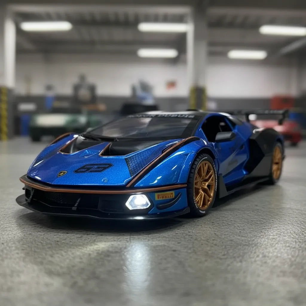 Auto Escala 1/24 Lamborghini Essenza Luces Led Full Detalles