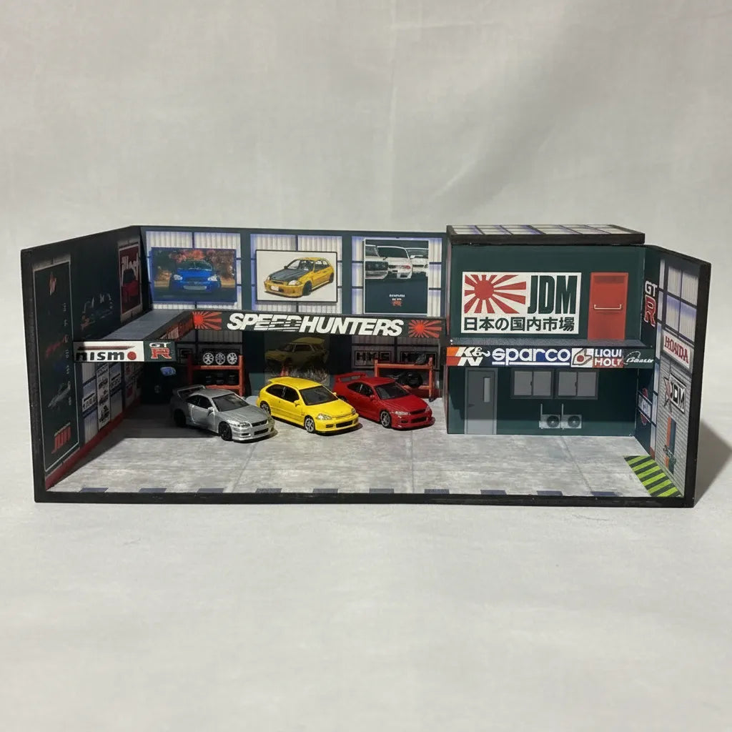 Diorama Estacionamiento Garage Escala 1/64 Autos Colección