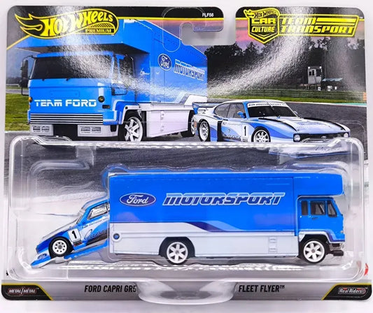 Hot Wheels Premium Team Transport Ford Capri Gr5 Azul