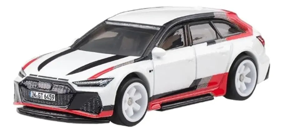 Hot Wheels Premium Fast Wagon Audi Rs 6 Avant 1/5 Blanco