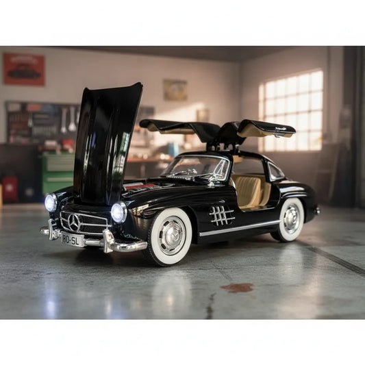 Auto Escala 1/24 Mercedes Benz 300sl Luces Led Full Detalles