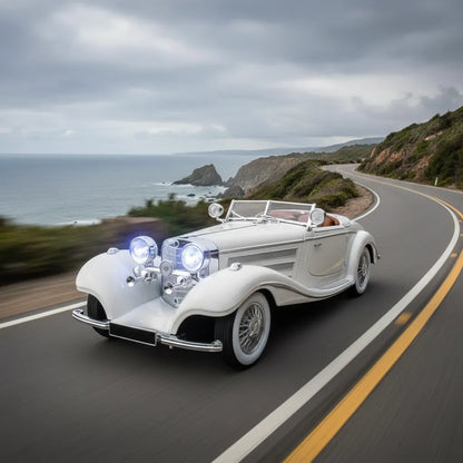Auto Escala 1/24 Mercedes Benz 500k Tira Humo Escape Luces