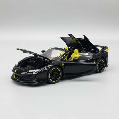 Auto A Escala 1/24 Ferrari Full Detalles Luces Metal Puertas