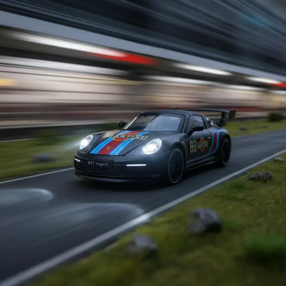 Auto A Escala 1/32 Porsche 911 Luces Puertas Capot