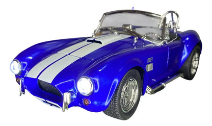 Auto Escala 1/24 Shelby Cobra Luces Bocina Puertas Metal
