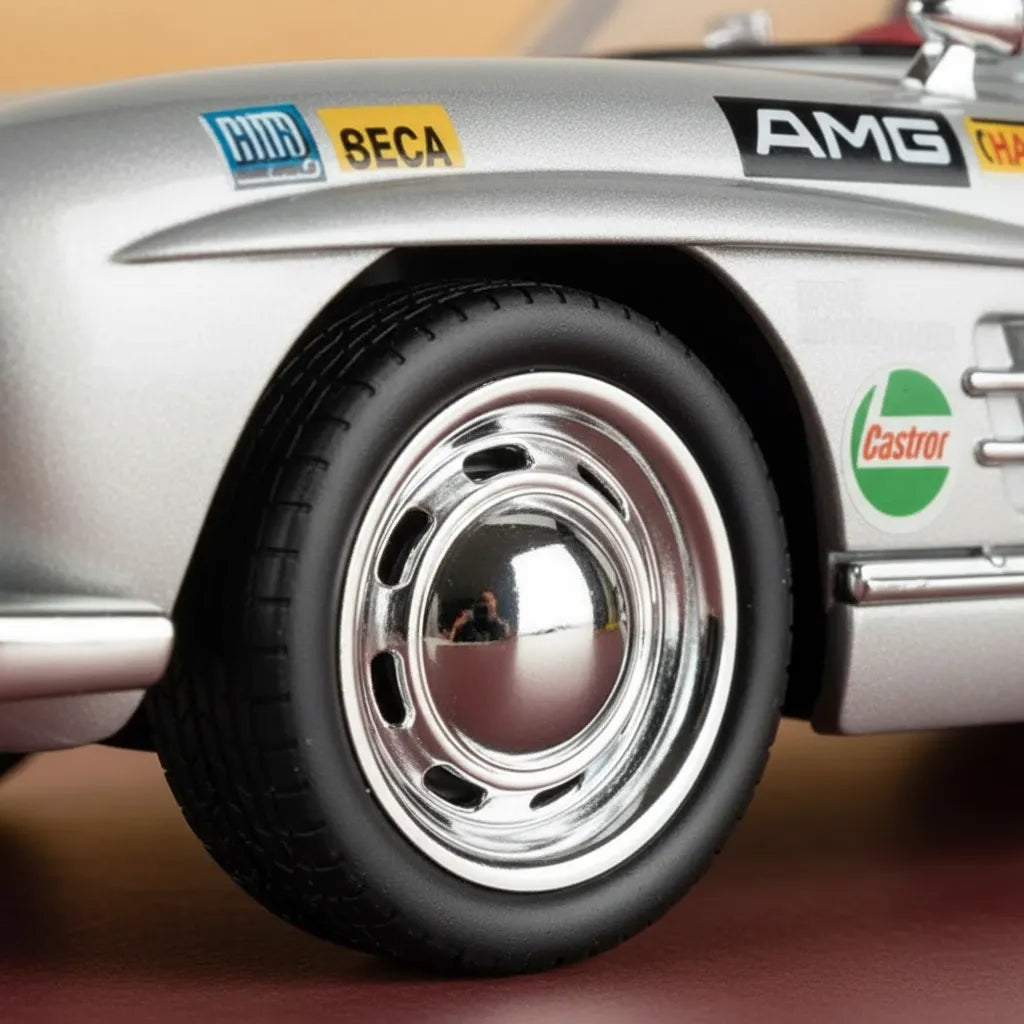 Modelo A Escala 1/32 Mercedes 300sl Sedán Deportivo En Metal