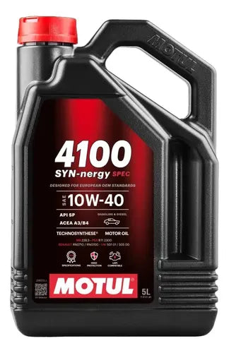 Aceite Motul 4100 Syn-nergy 10w40 X 4LT MERCEDE  PSA VW 501 RENAULT